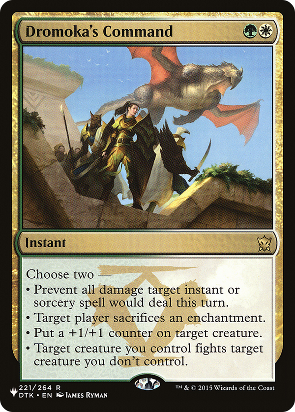 Dromoka's Command (LIST-DTK-221) - The List