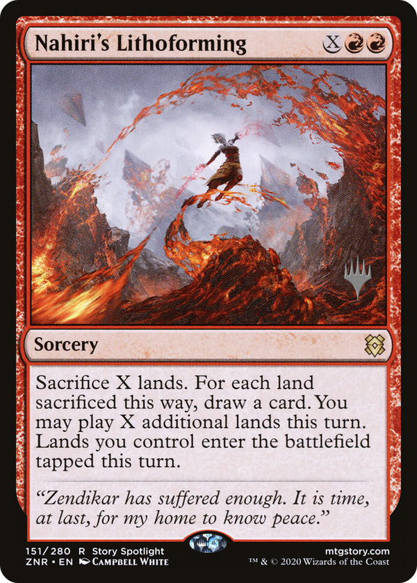 Nahiri's Lithoforming (PPZNR-151) - Zendikar Rising Promos
