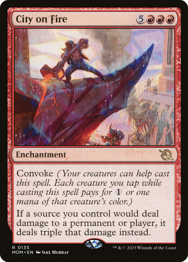 City on Fire (PPMOM-135) - March of the Machine Promos Foil