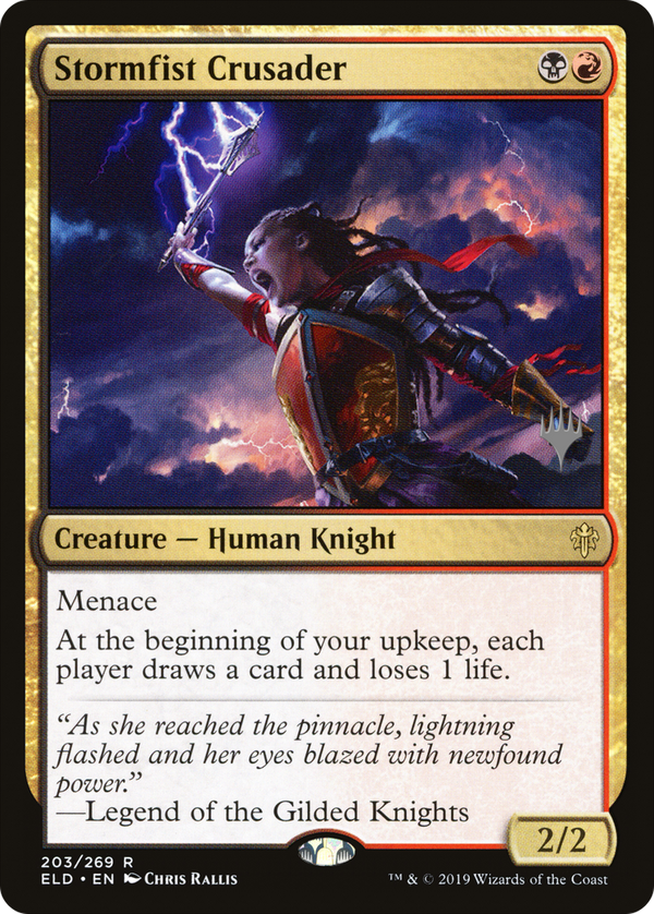 Stormfist Crusader (PPELD-203) - Throne of Eldraine Promos Foil