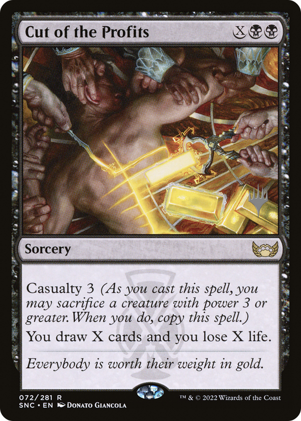 Cut of the Profits (PPSNC-072) - Streets of New Capenna Promos Foil