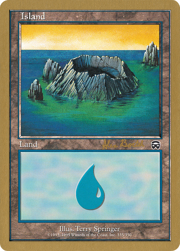 Island (335) - 2001 Alex Borteh (7ED) (WCD-) - World Championship Decks 2001