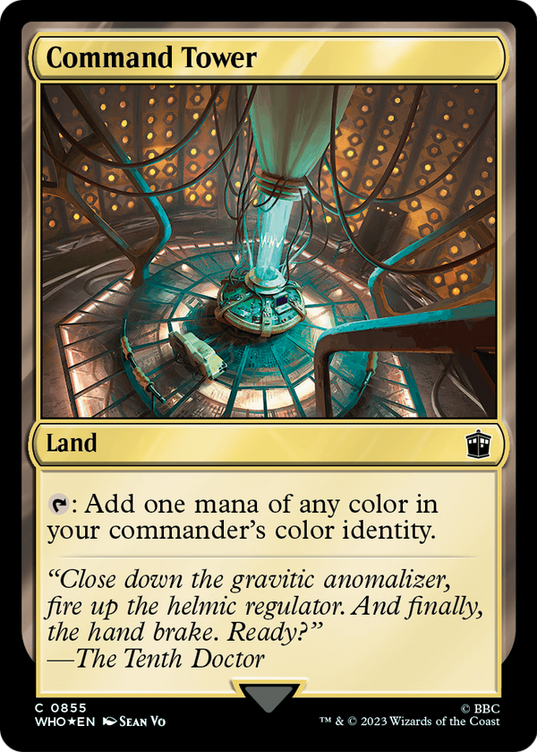 Command Tower (0855) (Surge Foil) (WHO-855) - Doctor Who Foil
