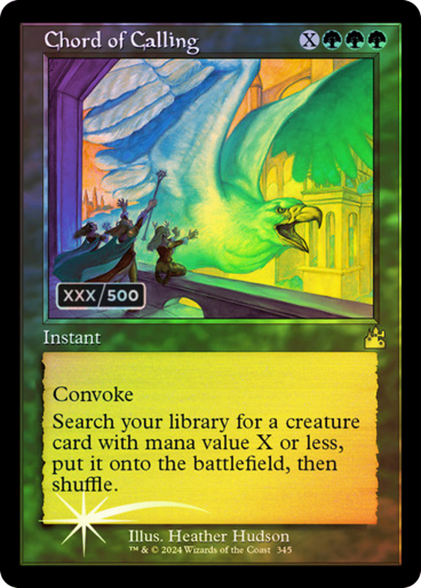 Chord of Calling (Retro Frame) (Serial Numbered) (RVR-345) - Ravnica Remastered Foil