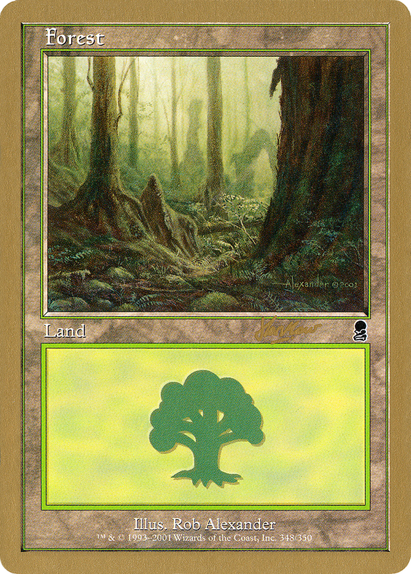 Forest (348) - 2002 Sim Han How (ODY) (WCD-) - World Championship Decks 2002