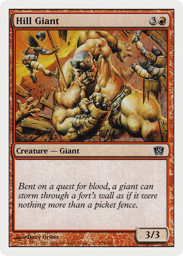 Hill Giant (8ED-194) - 8th Edition Foil