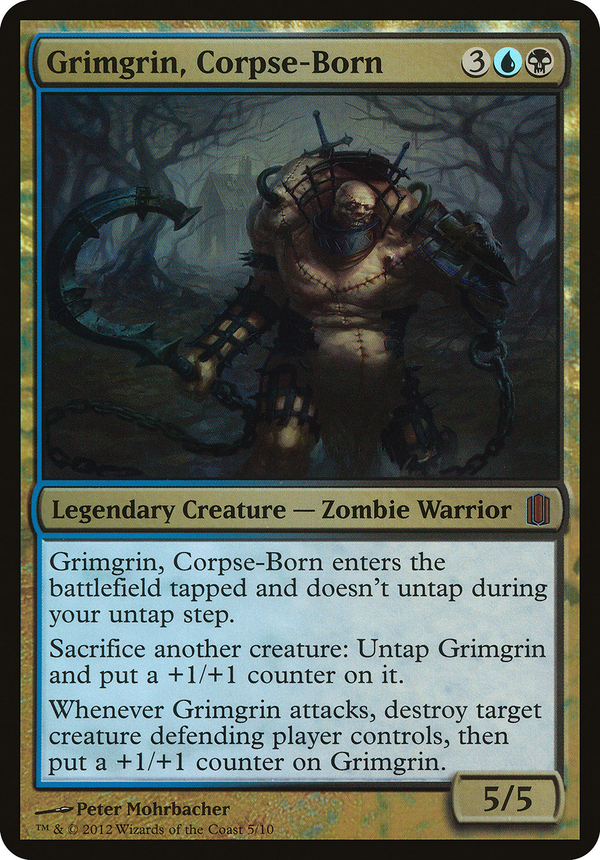 Grimgrin, Corpse-Born (Commander's Arsenal) (OVER-005) - Commander's Arsenal Oversized Foil