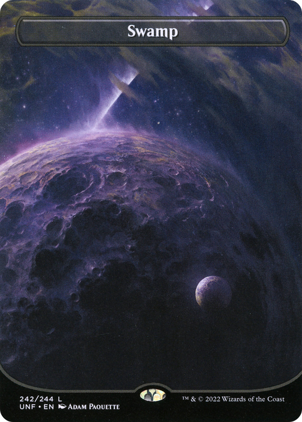 Swamp (242) (Borderless) (UNF-242) - Unfinity Foil