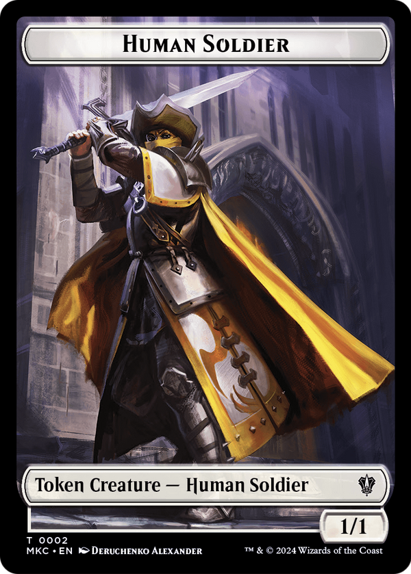 Human Soldier (TMKC-002) - Murders at Karlov Manor Commander Tokens