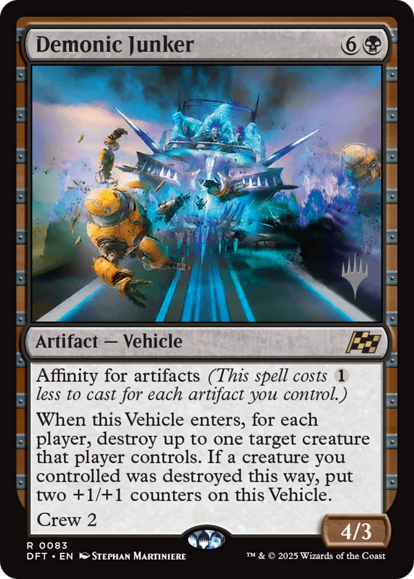 Demonic Junker (PPDFT-083) - Promo Pack: Aetherdrift Foil