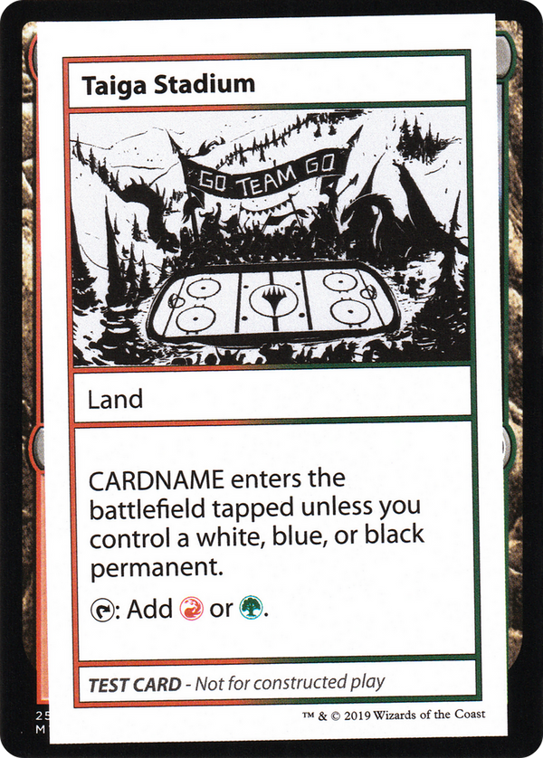 Taiga Stadium (No PW Symbol) (CMB1-) - Mystery Booster Playtest Cards 2021