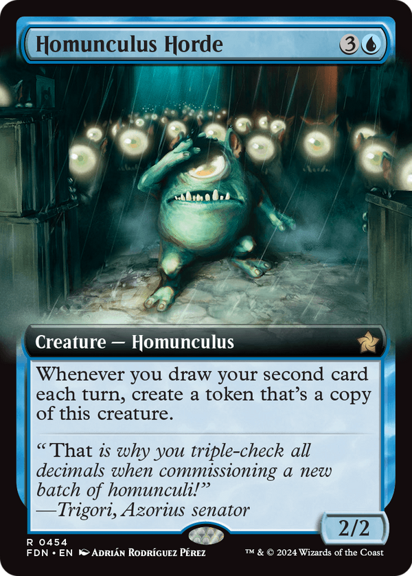 Homunculus Horde (Extended Art) (FDN-454) - Foundations: (Extended Art) Foil