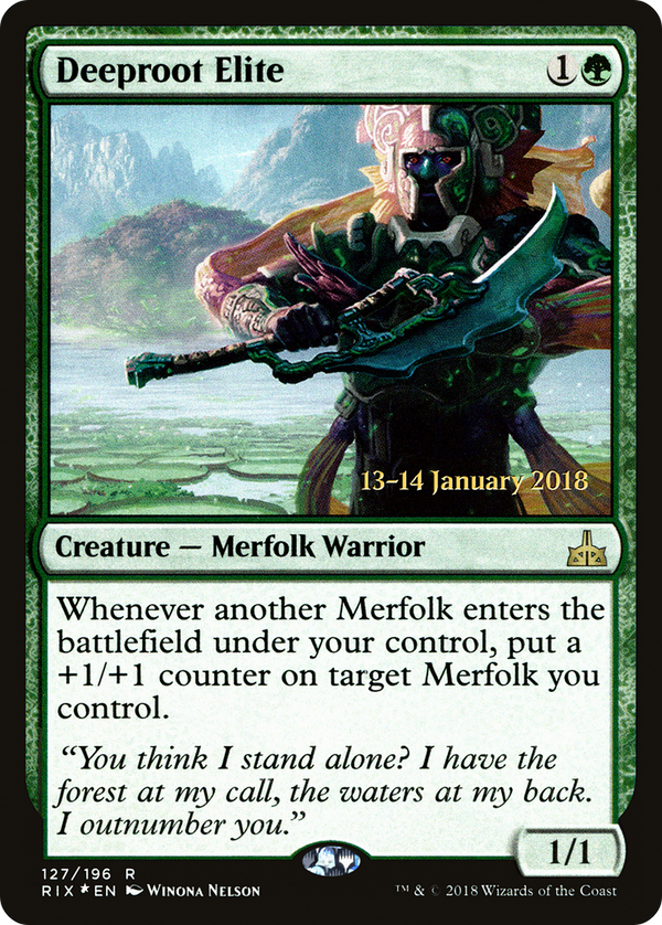 Deeproot Elite (PRE-127S) - Rivals of Ixalan Promos Foil