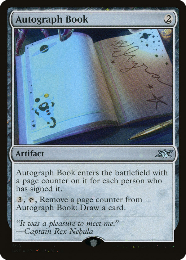 Autograph Book (Galaxy Foil) (UNF-469) - Unfinity Foil