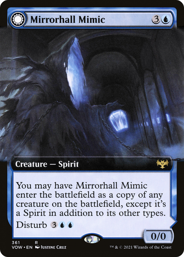 Mirrorhall Mimic (Extended Art) (VOW-361) - Innistrad: Crimson Vow: (Extended Art, Double Faced Transform)