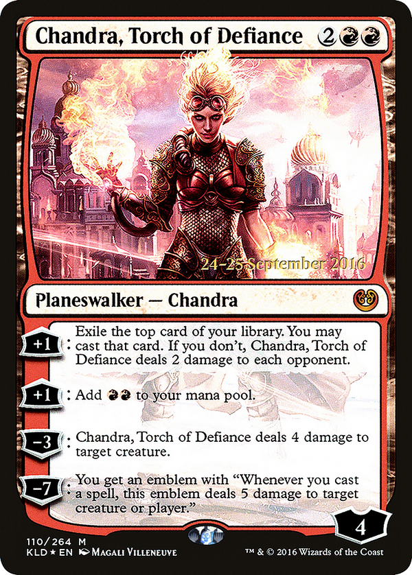 Chandra, Torch of Defiance (PRE-110S) - Kaladesh Promos Foil