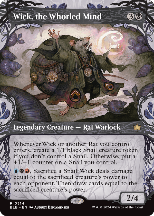 Wick, the Whorled Mind (Showcase) (BLB-314) - Bloomburrow: (Showcase) (Borderless)