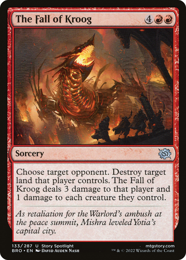 The Fall of Kroog (BRO-133) - The Brothers' War Foil