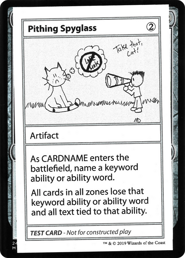 Pithing Spyglass (No PW Symbol) (CMB1-) - Mystery Booster Playtest Cards 2021
