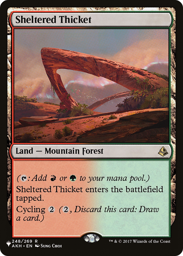 Sheltered Thicket (LIST-AKH-248) - The List