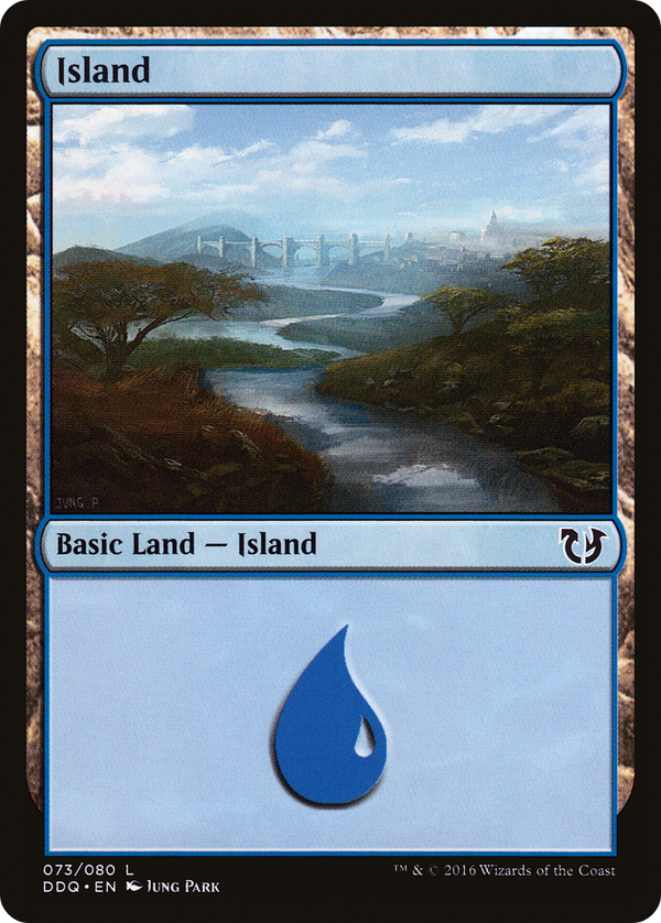 Island (073) (DDQ-073) - Duel Decks: Blessed vs. Cursed