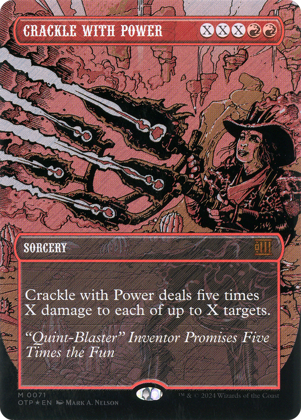 Crackle with Power (Textured Foil) (OTP-071) - Breaking News (Borderless) Foil