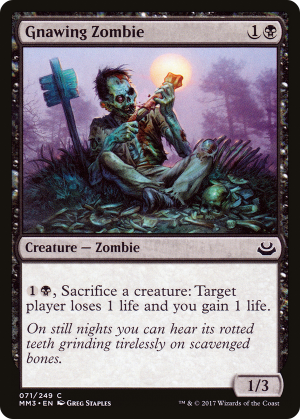 Gnawing Zombie (MM3-071) - Modern Masters 2017