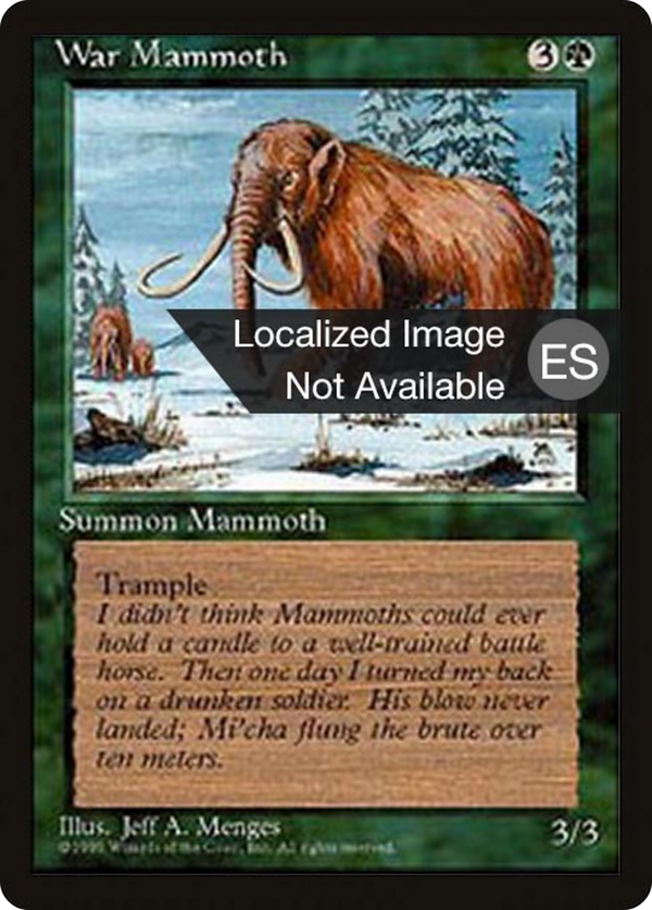 War Mammoth (4BB-) - Fourth Edition Foreign Black Border
