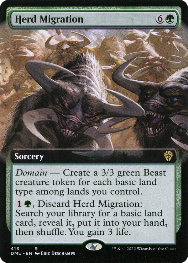 Herd Migration (Extended Art) (DMU-413) - Dominaria United: (Extended Art)