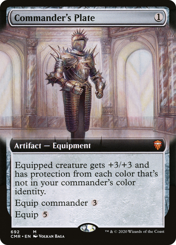 Commander's Plate (Extended Art) (CMR-692) - Commander Legends: (Extended Art) Foil