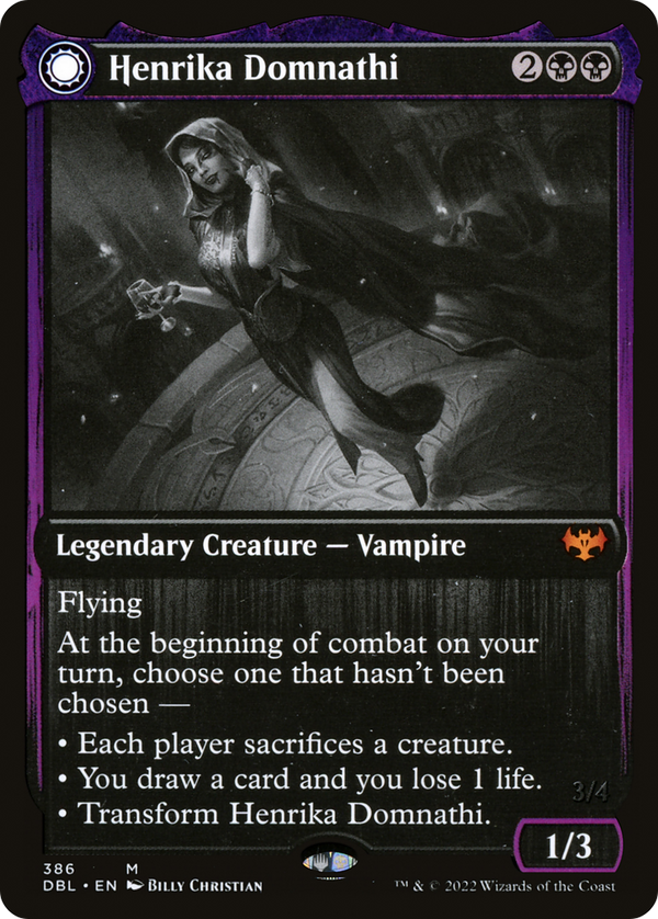 Henrika Domnathi (DBL-386) - Innistrad: Double Feature: (Double Faced Transform) Foil