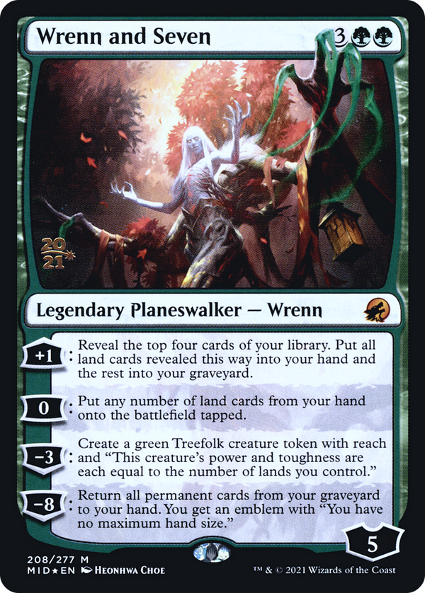 Wrenn and Seven (PRE-208S) - Innistrad: Midnight Hunt Promos Foil