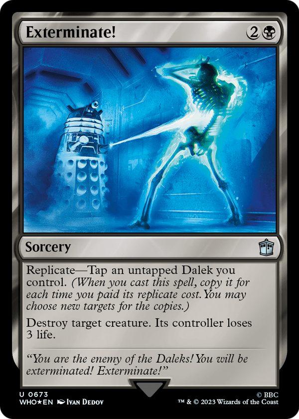Exterminate! (Surge Foil) (WHO-673) - Doctor Who Foil