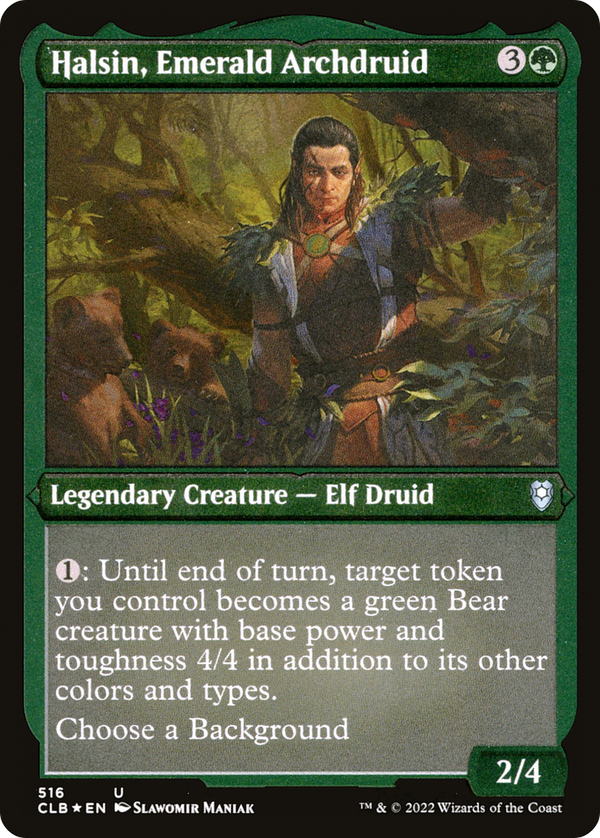 Halsin, Emerald Archdruid (CLB-516) - Commander Legends: Battle for Baldur's Gate Foil
