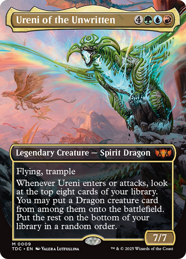 Ureni of the Unwritten (Borderless) (TDC-009) - Commander: Tarkir: Dragonstorm