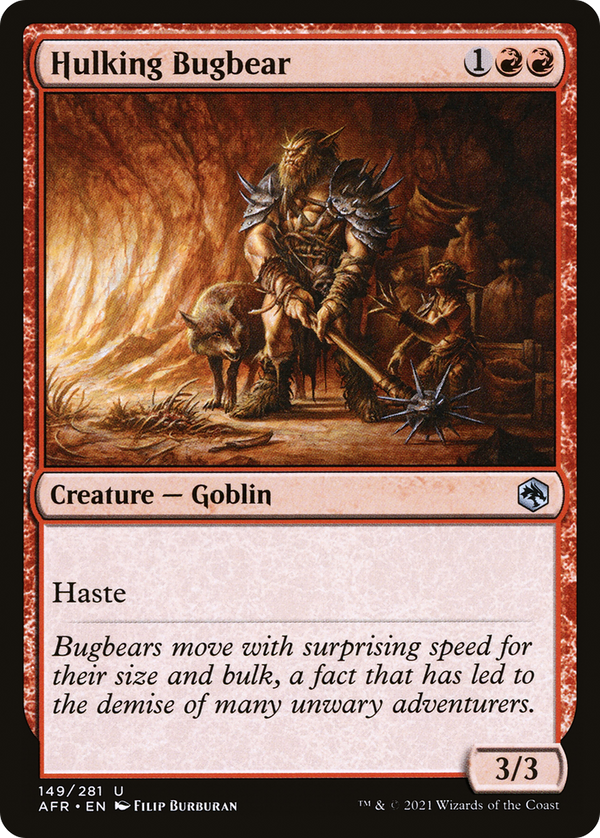 Hulking Bugbear (AFR-149) - Adventures in the Forgotten Realms