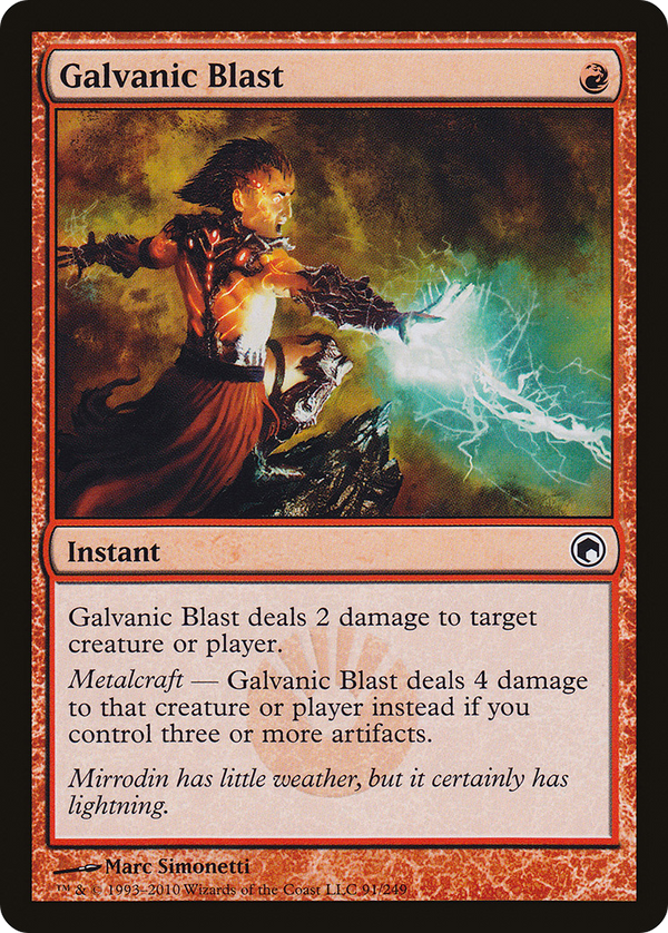 Galvanic Blast (SOM-091) - Scars of Mirrodin