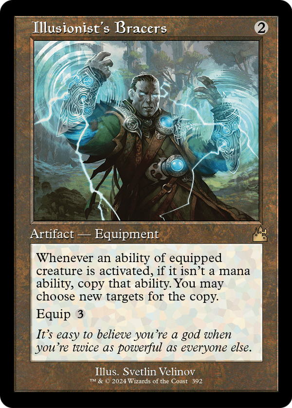 Illusionist's Bracers (Retro Frame) (RVR-392) - Ravnica Remastered Foil