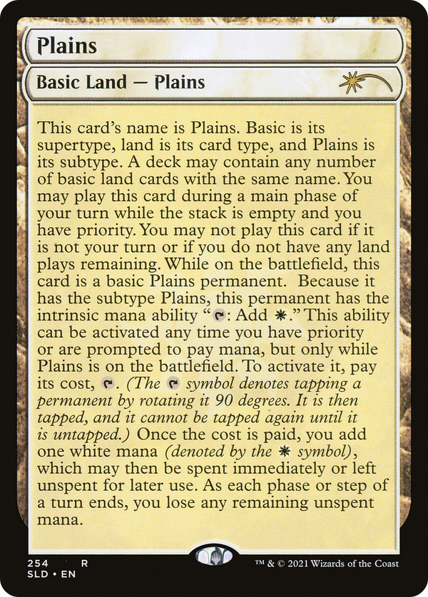 Plains (254) (Full-Text Lands) (SLD-254) - Secret Lair Drop