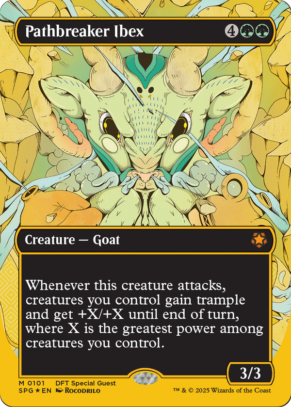 Pathbreaker Ibex (Borderless) (First-Place Foil) (SPG-101) - Special Guests Foil