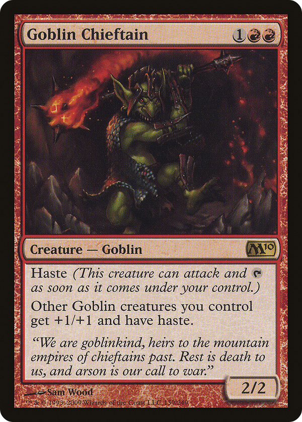 Goblin Chieftain (M10-139) - Magic 2010 Foil