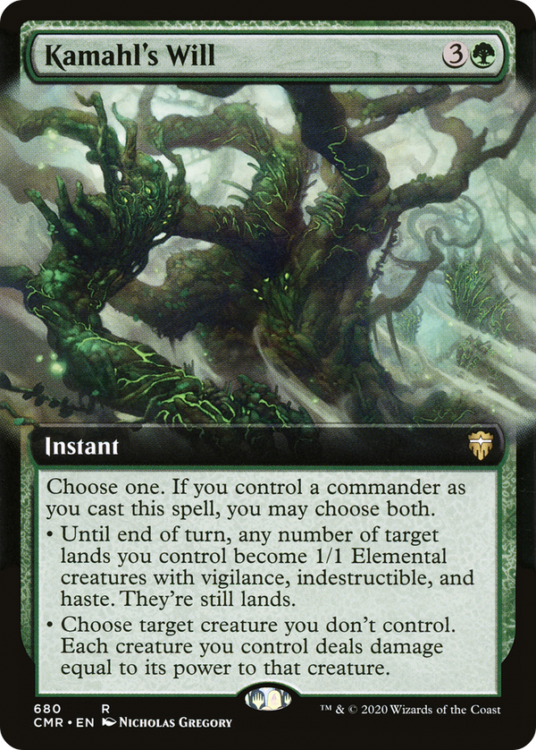 Kamahl's Will (Extended Art) (CMR-680) - Commander Legends: (Extended Art) Foil