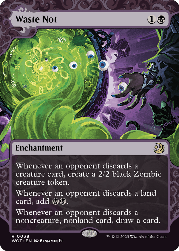 Waste Not (WOT-038) - Wilds of Eldraine: Enchanting Tales: (Showcase) (Borderless) Foil