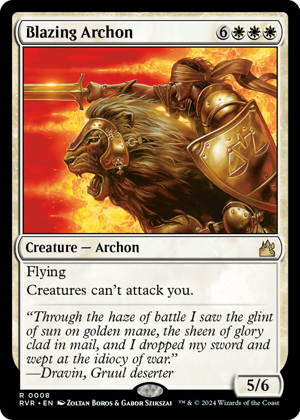 Blazing Archon (RVR-008) - Ravnica Remastered