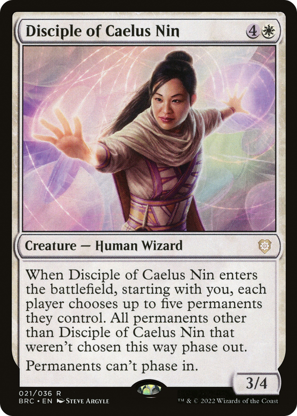 Disciple of Caelus Nin (BRC-021) - The Brothers' War Commander Foil