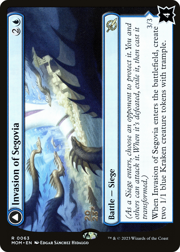 Invasion of Segovia (PRE-063) - March of the Machine Promos Foil
