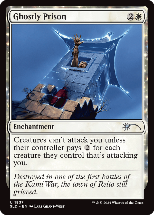 Ghostly Prison (SLD-1837) - Secret Lair Drop: (enchantment)