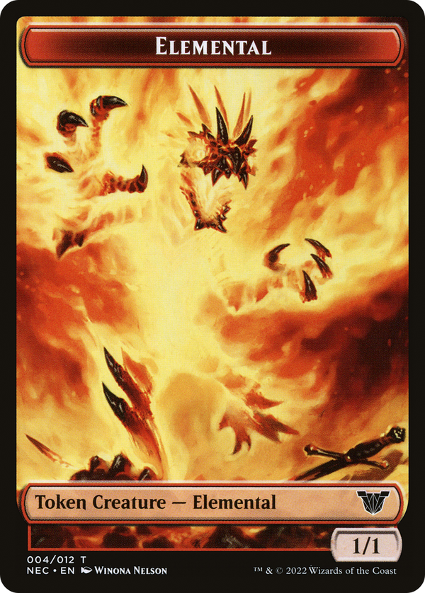 Elemental (TNEC-004) - Neon Dynasty Commander Tokens Foil