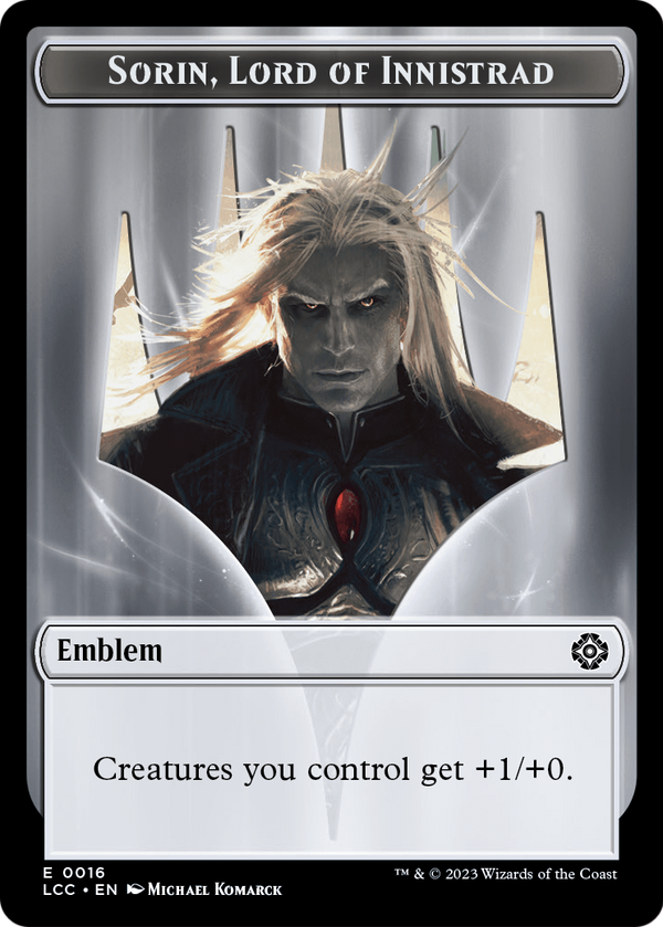 Sorin, Lord of Innistrad Emblem (TLCC-016) - The Lost Caverns of Ixalan Commander Tokens Foil