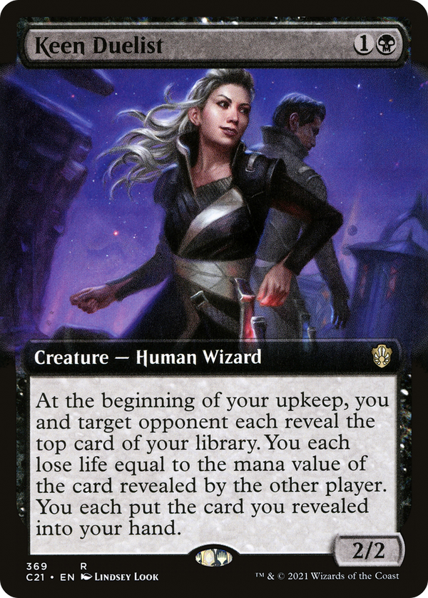 Keen Duelist (Extended Art) (C21-369) - Commander 2021: (Extended Art)